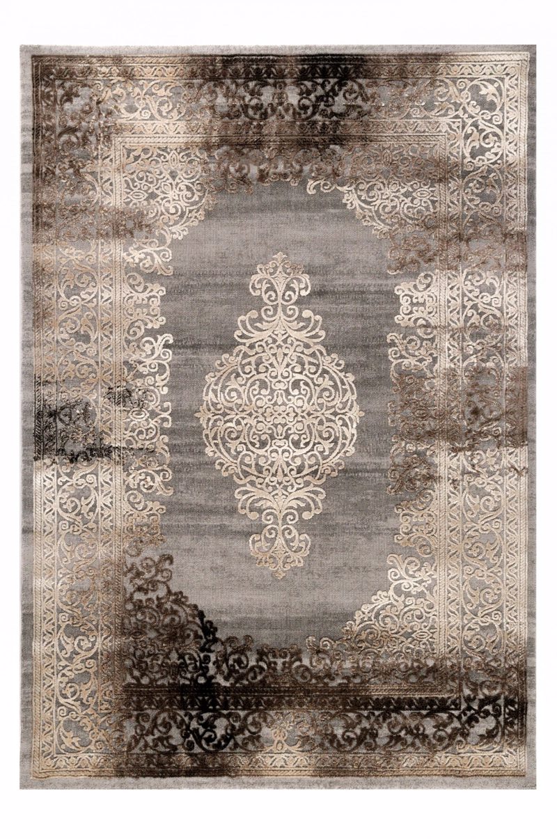 Tzikas Carpets Χαλί ''VINTAGE'' Καφέ/Γκρι 166x236cm 230